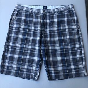 Banana Republic Men’s 38” Plaid Gray/Light Blue